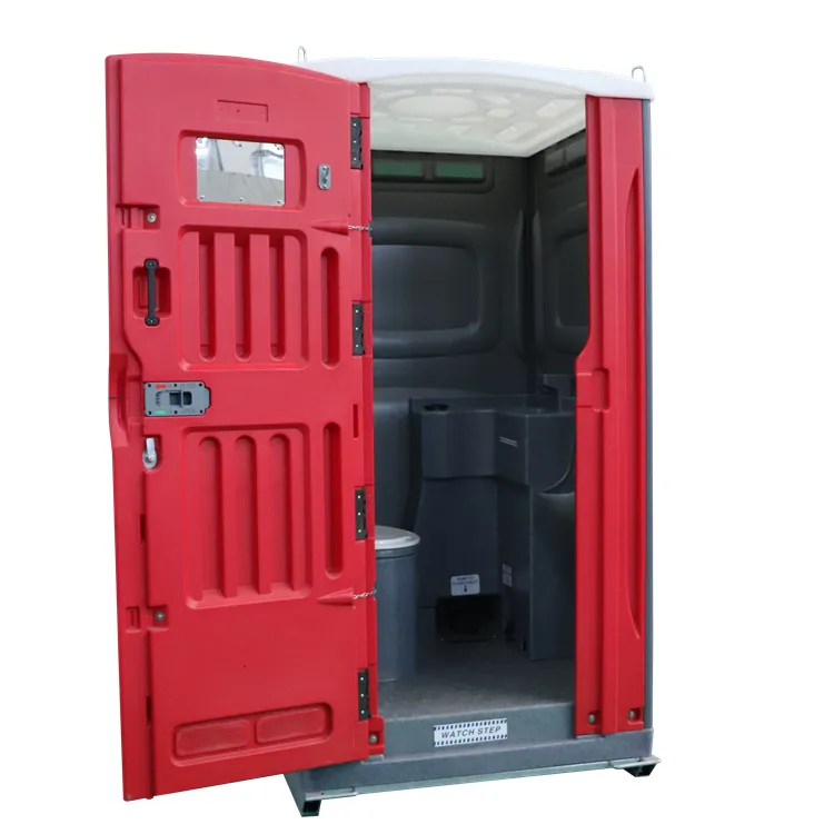 China Cheap shipping mobile toilet luxury blue red grey ready made toilet outhouse plastic portable toilet