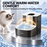 Fontaine à eau inclinable pour chat en gros, distributeur d'eau pour animaux de compagnie avec contrôle tactile, OEM ODM, marque privée, fournitures pour animaux Pawglobe
