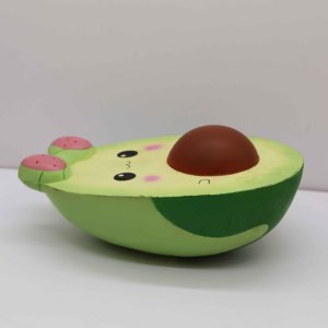 Balle anti-stress en PU de haute qualité en forme d'avocat de 30 cm - Cadeau promotionnel pour les 8-13 ans avec couleur et logo personnalisables - Product Image 2