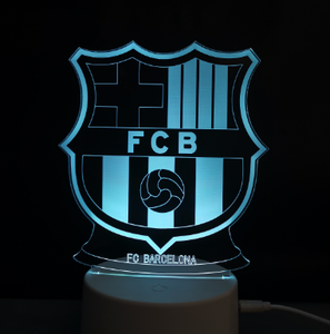 New DIY Custom Creative 3D Illusion Acrylic LED Night <strong>Light</strong> <strong>Football</strong> Club Design with Touch/Sensor Control Multicolored Dimmable - Product Image 2