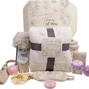 Juego de regalo Get Well Soon para mujer, cesta para sentirse <span class=keywords><strong>mejor</strong></span> para personas de recuperación posquirúrgica, caja con manta para niñas - Product Image 1