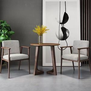 Nuova struttura in legno massello cinese moderna impermeabile portatile per il tempo libero in tessuto imbottito morbido Pad <span class=keywords><strong>poltrona</strong></span> da pranzo per appartamento - Product Image 1