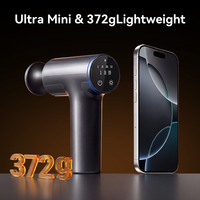 Pistolet de massage intelligent à commande tactile pour le soulagement des douleurs musculaires profondes, mini pistolet de massage à chaleur pour le corps entier