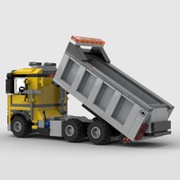 Camión Volquete Personalizado, Mini Modelo de Ladrillos, Bloques de Construcción de Plástico, Escala 1:12, Temática de Autos, OEM, ODM, Regalo Promocional, Juguete de Construcción DIY