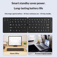 Diskon 80% untuk Keyboard Nirkabel Lipat 101-Tombol, Cocok untuk Tablet, iPad, Ponsel, Laptop, Penggunaan Umum di Kantor untuk Mengetik