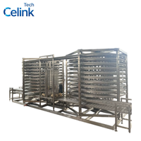 Congélateur spiral industriel automatique IQF, système de congélation rapide 500-3000 kg/h pour grande usine de transformation alimentaire