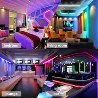 LED Streifenlicht WLAN Blauzähne-Steuerung 5050 RGB Led-Leuchten flexible Bandleuchten 1M-5M 5V USB Fernseh-Hintergrundbeleuchtung Raumdekoration