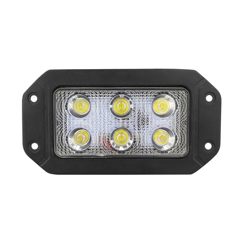 Universal 18W Flush Mount LED Work Lamp Working Lights for Truck 4X4 Car ATV SUV Off-road