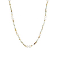Nouveau collier ras du cou perlé en alliage de cuivre avec cristaux colorés et perles d'imitation pour femme