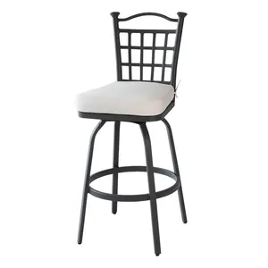 Оптовая продажа, мебель для ночного клуба в европейском стиле, алюминиевые стулья, высокий барный стул для двора со спинкой