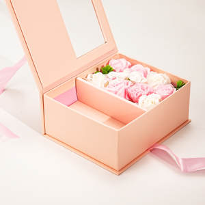 Biểu Tượng Tùy Chỉnh Hoa Xách Tay Hộp Quà Tặng Thẻ Ngày Valentine Ngày Giáng Sinh Hoa Bó Hoa Gấp Hộp Quà Tặng Cho Món Quà - Product Image 2