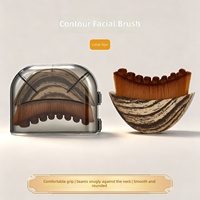 Brosse faciale en fibres synthétiques de qualité professionnelle, multifonctionnelle, pour le soin du cou, brosses pour le visage, pour le soin du Gua Sha, des yeux et du cou