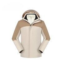 Veste à coque rigide avec doublure en polaire chaude intégrée, veste à capuche coupe-vent, imperméable et résistante au froid pour hommes et femmes, pour le camping en plein air