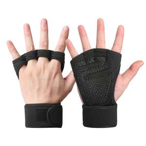 Guantes de Gimnasio con Protección para las Palmas y Correas de Muñeca Extendidas, Equipo de Levantamiento de Pesas, Guantes de Entrenamiento Antideslizantes - Product Image 3