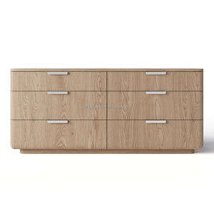 FERLY Ensemble de meubles de chambre à coucher de mode Commode en bois massif de chêne de luxe avec <span class=keywords><strong>plusieurs</strong></span> tiroirs - Product Image 3