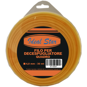 CARDINALE 3.3mm X 40m Ligne de débroussailleuse carrée Accessoires pour outils de jardin Distributeur italien - Product Image 1