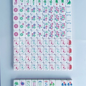 Juego de Mahjong Americano de Acrílico Rosa, Marca Hand Rub, con Bolsa de Almacenamiento, Regalo para el Hogar, Mahjong de Cristal de Alta Calidad, Origen Jiangsu - Product Image 5