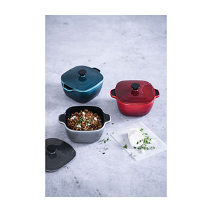 Set di mini casseruole con coperchio per cuocere e servire, capacità 1,5 litri, design quadrato - Product Image 1
