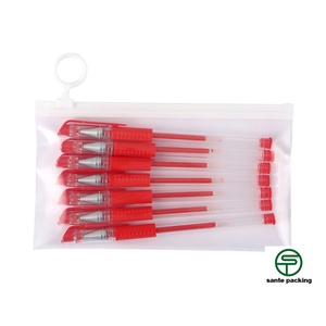 Custom Transparent PE Gravure Printed Recyclable Pencil Rubber Ruler Band Packaging Zipper Bag - Product Image 5