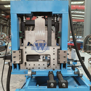 Hochgenaue austauschbare cz Pfetten walzen form maschine Rollform maschine mit Stanz löchern - Product Image 4