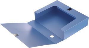 Clip per Carta A4 Personalizzate, Scatole Portadocumenti in <span class=keywords><strong>Plastica</strong></span> Blu A4, Cartelle Portadocumenti, Scatole per Archivio con Coperchio - Product Image 2