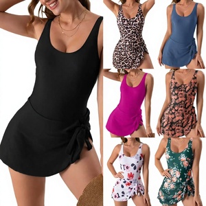Maillot de bain une pièce imprimé 2026 pour <span class=keywords><strong>femme</strong></span>, sexy, coupe classique, décolleté en U, pour la plage - Product Image 1