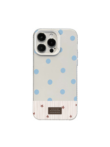 Custodia Trasparente in TPU con Motivo a Pois Blu e Righe Rosse e Bianche, <span class=keywords><strong>Cover</strong></span> Antiurto per <span class=keywords><strong>iPhone</strong></span> 17 16 15 14 13 <span class=keywords><strong>Pro</strong></span> Max - Product Image 6