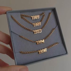 Cavigliera personalizzata all'ingrosso in acciaio inossidabile nome personalizzato particolare anno cavigliera in oro Design <span class=keywords><strong>per</strong></span> donne e ragazze - Product Image 2