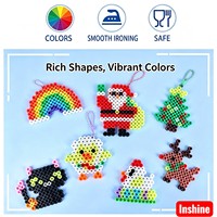 Kit de perles à fusionner DIY, thèmes variés (Noël, Halloween, animaux, arc-en-ciel), ensemble de perles Perler, jeu de puzzle, jouet éducatif fait main pour enfants, cadeau