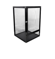 Terrarium en aluminium de bonne qualité 32*32*46cm avec écran en maille métallique pour reptiles, modèle 2025