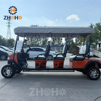 Voiture de golf électrique à 6 places de haute qualité avec batterie au lithium 60V/72V, autorisée sur les voies publiques.