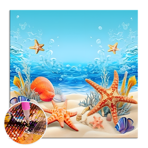 <span class=keywords><strong>Seaworld</strong></span> papier peint mural pour enfants diamant peinture bricolage diamant peinture kits pour enfants - Product Image 2