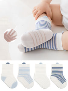 Calcetines Xiangyi al por Mayor, Calcetines de Algodón Finos y Transpirables para Bebé, Calcetines Tejidos para Niña - Product Image 1