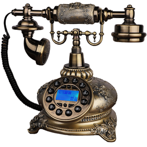 Sáng Tạo thẻ không dây chèn và thiết kế có dây cổ xưa phong cách Châu Âu Retro MỤC VỤ thời trang Điện thoại cố định tại nhà - Product Image 2