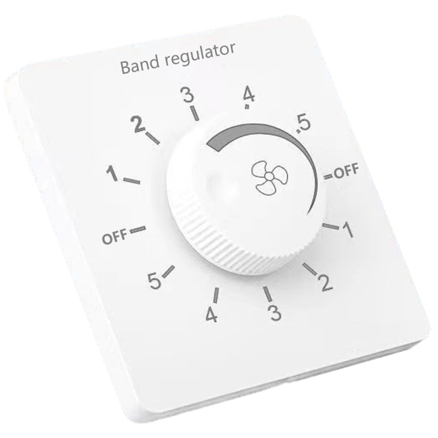 Ceiling Control Panel 86 Type Fan Adjustment 5-Level Gear Change Speed Controller Switching Button User Friendly F166