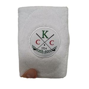 Özel Logo nakış yumuşak pamuk atletik Terry bez örme atletik ter bandı bileklik - Product Image 2