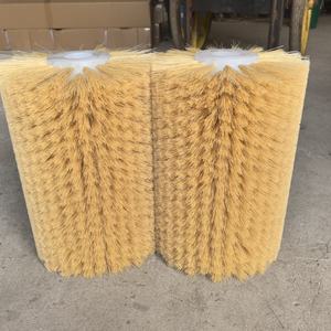 Brosse cylindrique de nettoyage professionnelle industrielle avec manche en métal, brosse à rouleau en <span class=keywords><strong>sisal</strong></span> personnalisée OEM, résistante à l'usure et durable - Product Image 2
