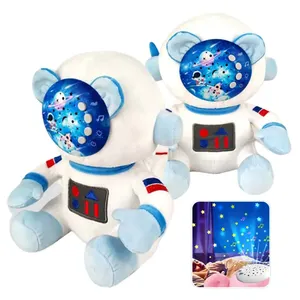 Pépinière doux jouets en peluche bébé en peluche poupée musicale apaise coloré Projection nourrissons sommeil confort Animal apaisant en peluche