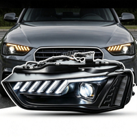 Pour Audi A4L B8.5 2013-2016, ensemble de phares LED, mise à niveau style B9.5, clignotants séquentiels, projecteur de phare