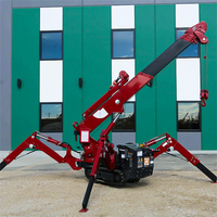 Grue araignée hydraulique mobile SS3.0 certifiée CE ISO, capacité de levage 2700 kg, équipement de levage pour passages étroits en usine, flèche télescopique