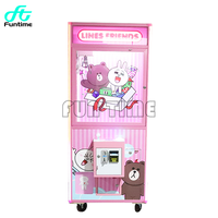Machine de grue à griffes à pièces d'arcade de vente d'ours en peluche Machine à griffes étoile chanceuse pour enfant