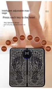 Устройство для домашнего ухода за ногами с импульсной электрической функцией массажа и автоматическим вращением подушечки для ног для расслабляющей рефлексотерапии ног - Product Image 4