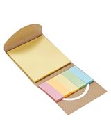 Logo personnalisable coloré couleur unie bureau notes autocollantes étudiant recyclé Krafts couverture autocollant bloc-notes pour marqueurs Plan