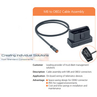 Lutronic M8 actionneur capteur cordon connecteurs surmoulés Double extrémité mâle droit femelle coudé 3/4/6/8 pôles codé A IP67 4A