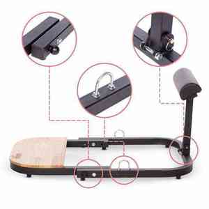 Appareil de musculation robuste pour les fessiers, pour les exercices à domicile, avec structure en acier et revêtement en cuir PU résistant à l'abrasion - Product Image 3