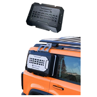 Jetour Traveller T2 Boîte latérale en aluminium Design tout-terrain Noir Blanc Installation facile Boîte de rangement extérieure automatique pour tente d'outils de voiture