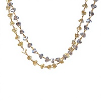 Collier en perles jaunes en forme d'étoile prismatique pour femme TANGPEI, en acier inoxydable et acrylique, bijoux tendance