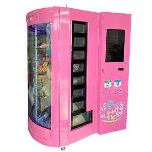 Máquina Expendedora de Flores de Rosa y Lirio con Sistema de Aceptación de Billetes y Lector de Tarjetas de Crédito Sin Contacto - Product Image 1