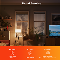 Ampoule à filament LED ultra brillante E26 120V A23 3000LM en verre sans scintillement Fonctionne avec les lampes suspendues, murales et de table Certifiée UL CUL FCC