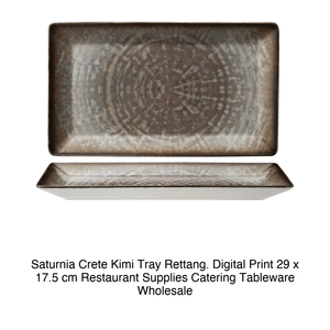 Crete Kimi Rectangular Serving Platter 29 × 17.5 cm Digital Print Saturnia - Product Image 2